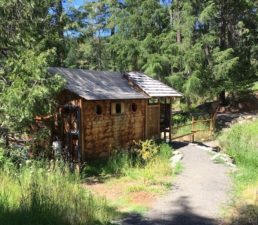 The hot spring sauna house at Breitenbush.